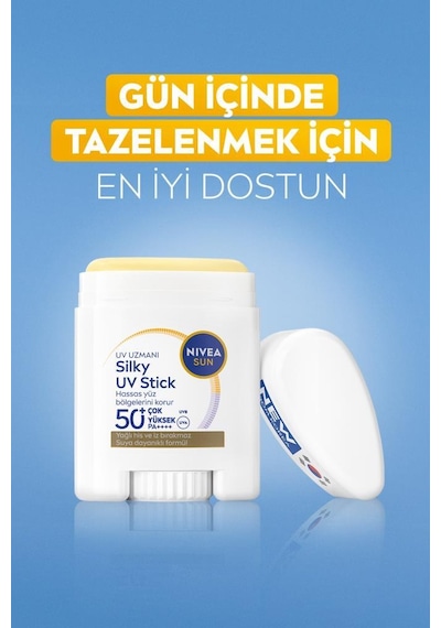 Sun Spf50 Yüksek Güneş Korumalı Stick Yüz Güneş Kremi 15 Gr,hassas Yüz Bölgeleri,kokusuz Formül
