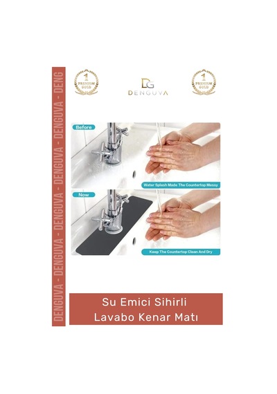 Lavabomatı Diatom Çamur Mutfak Banyo Su Emici Kaymaz Leke Tutmaz Suni Deri Hijyenik Sihirli Lavabo Çok Renkli