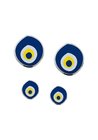 Nazar Boncuk Modeli Etiket Damla Sticker 4'lü Set