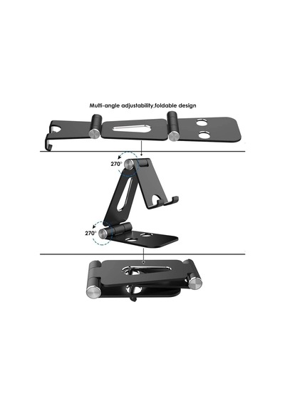 Coverzone Tok Alüminyum Stand Çok İşlevli Döner Tablet Pc Akıllı