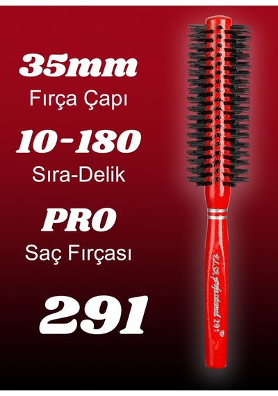 Elsa Professional 291 Kırmızı Saç Fırçası