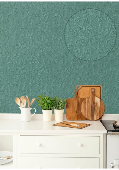 Tink 3d Duvar Paneli Boyanabilir Dekota 60x60 Cm Güllü Desenli 4 Adet