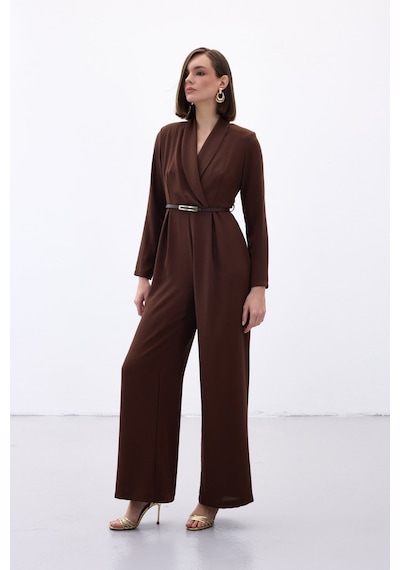 Sateen Kemerli Salaş Tulum - Kahve-136565 Kahve
