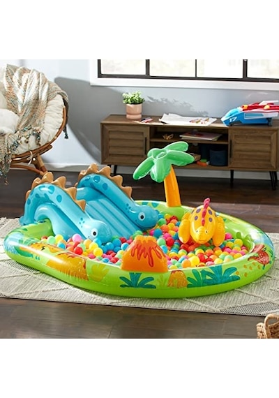 Intex 57166 Küçük Dino Şekilli Oyun Havuzu 191 X 152 X 58 Cm Çok Renkli