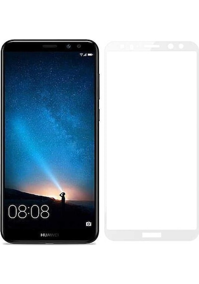 Huawei Mate 10 Lite Uyumlu Davin 5d Cam  Ekran Koruyucu