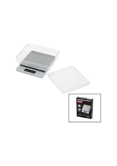 Superıor Mını I-2000 3000gr/0.1gr Mini 10.5x13cm Hassas Tartı - Terazi Şeffaf Pls.kapak Pilli 5468