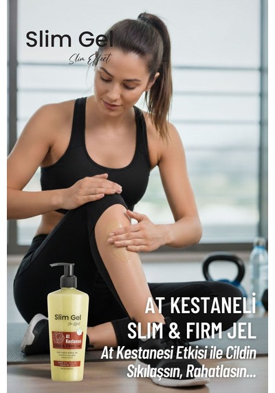 At Kestaneli Sıkılaştırıcı Selülit Karşıtı İncelmeye Destek Rahatlatıcı Slım & Fırm Jel