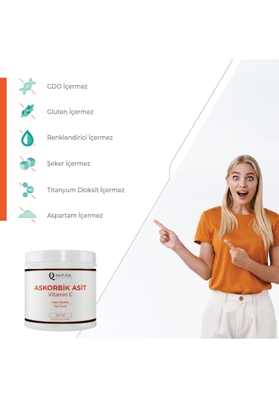 Q Natura Series Askorbik Asit 500 G