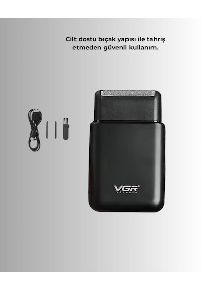 Mey İthalat Usb Şarjlı Erkek Tıraş Makinesi Cilt Dostu Ve Kompakt Tasarım