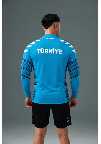 Hummel Milli Takım Line Antrenman Eşofman Üstü Turkuaz