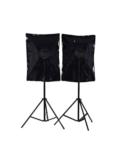 Deyatech 50 x 70 CM 5 Duylu 2'li Kit Softbox + 1.8 M x 2 Işık Ayağı + Çanta
