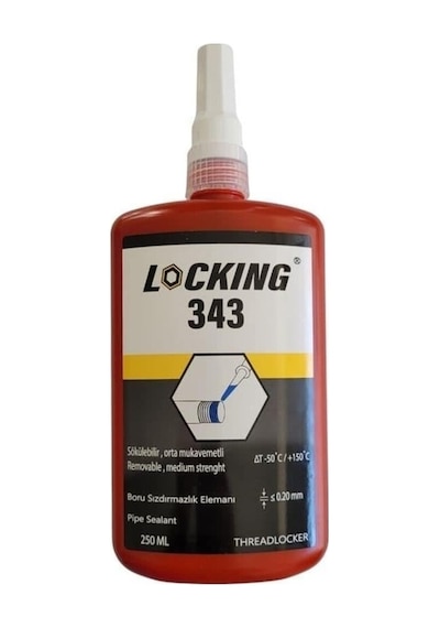 Lockıng 343 Orta Kuvvet Civata Sabitleyici -250 Ml