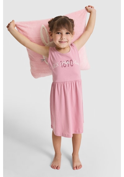 U.s. Polo Assn. Kız Çocuk Pembe Pijama Takım 50327336-vr041