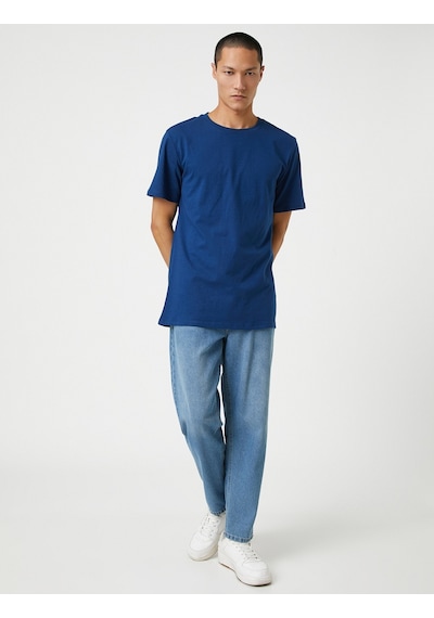 Koton Basic Tişört Slim Fit Bisiklet Yaka Kısa Kollu Pamuklu Lacivertvert 3Sam10057Hk 3Sam10057Hk702 Lacivert Koton Basic Tişört Slim Fit Bisiklet Yaka Kısa Kollu Pamuklu Lacivertvert 3Sam10057Hk 3Sam10057Hk702 Lacivert