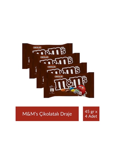 M&m's Çikolatalı Draje 45 Gr X 4 Adet