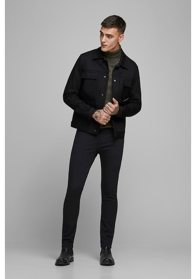 Jack & Jones Erkek Jjıglenn Slim Fit Jean Pantolon 12152346 Siyah 001
