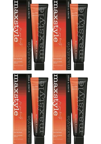 Maxstyle Sps566 Argan Ve Keratin 2025/ac.gr Açık Gri 60 Ml 4 Adet Saç Boyası Oksidansız