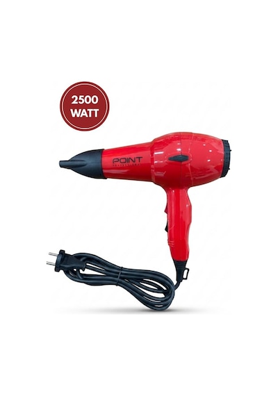 Point Blow Dryer Tam Profesyonel 2500 Watt Ac Motor Fön Makinesi Kırmızı