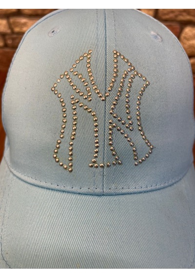 Hamze Ny Yankees New York Detaylı Beyzbol Gabardin Cap Şapka Buz Mavisi