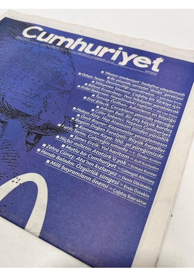 29 Ekim 2023 Cumhuriyet Gazetesi Eki Kalkınma  Teşhir Ürün