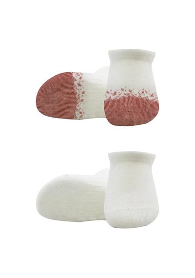 2'li Penye Sneakers Çorap Bs20105 Ekru Pudra Renkli Çok Renkli