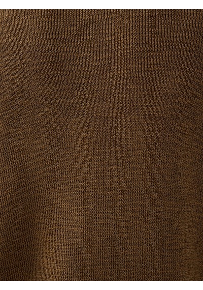Regular Fit Erkek Kazak Camel