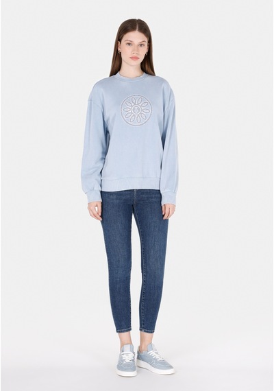 Colin's Colins Regular Fit Yuvarlak Yaka Baskılı Kadın Mavi Sweatshirt Cl1071857 Cl1071857 Q1.v2 Ble Mavi Colin's Colins Regular Fit Yuvarlak Yaka Baskılı Kadın Mavi Sweatshirt Cl1071857 Cl1071857 Q1.v2 Ble Mavi