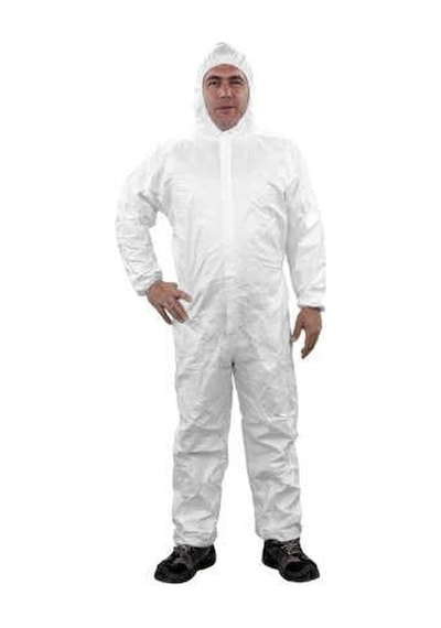 Boya İşlerinde Tam Koruma Set-2 Lamineli Tulum Eldiven 3m Maske Filtre Gözlük