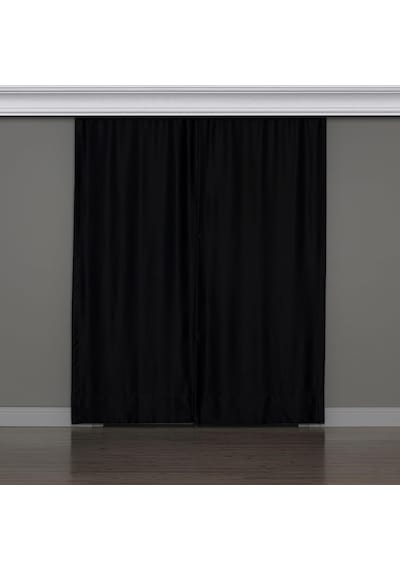 Fabric Design Blackout Siyah Karartma Özellikli Fon Perde 100 X 260 Standart