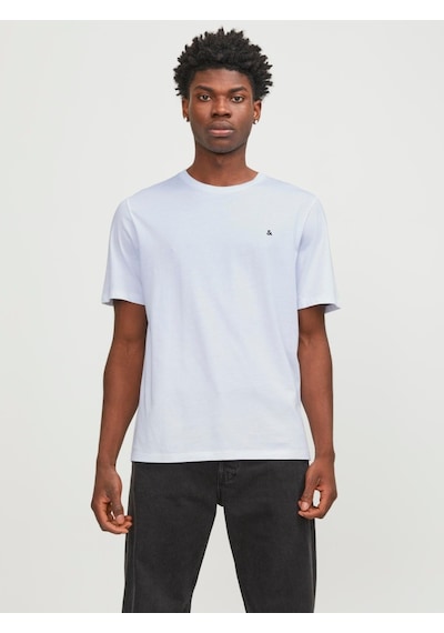 Jack & Jones Jack&jones Paulos Erkek Beyaz Yuvarlak Yaka Tişört 12245087-WHT Beyaz
