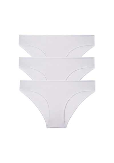 Suwen 3'lü Paket Slip Külot St00406011344 Beyaz