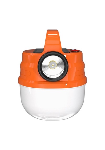 Güneş Enerjili 50 Watt 5 Mod Kamp Lambası Acil Durum Feneri Güçlü Turuncu