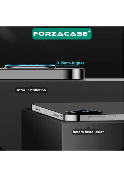 Forzacase Apple Uyumlu iPad  Pro 11 2024 İle Kamera Lens Koruyucu Cam Filmi - Fc378 Renksiz