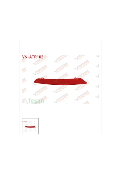 Seat İbiza 2013-2017 Sağ Reflektör Arka Tampon Vn-atr102