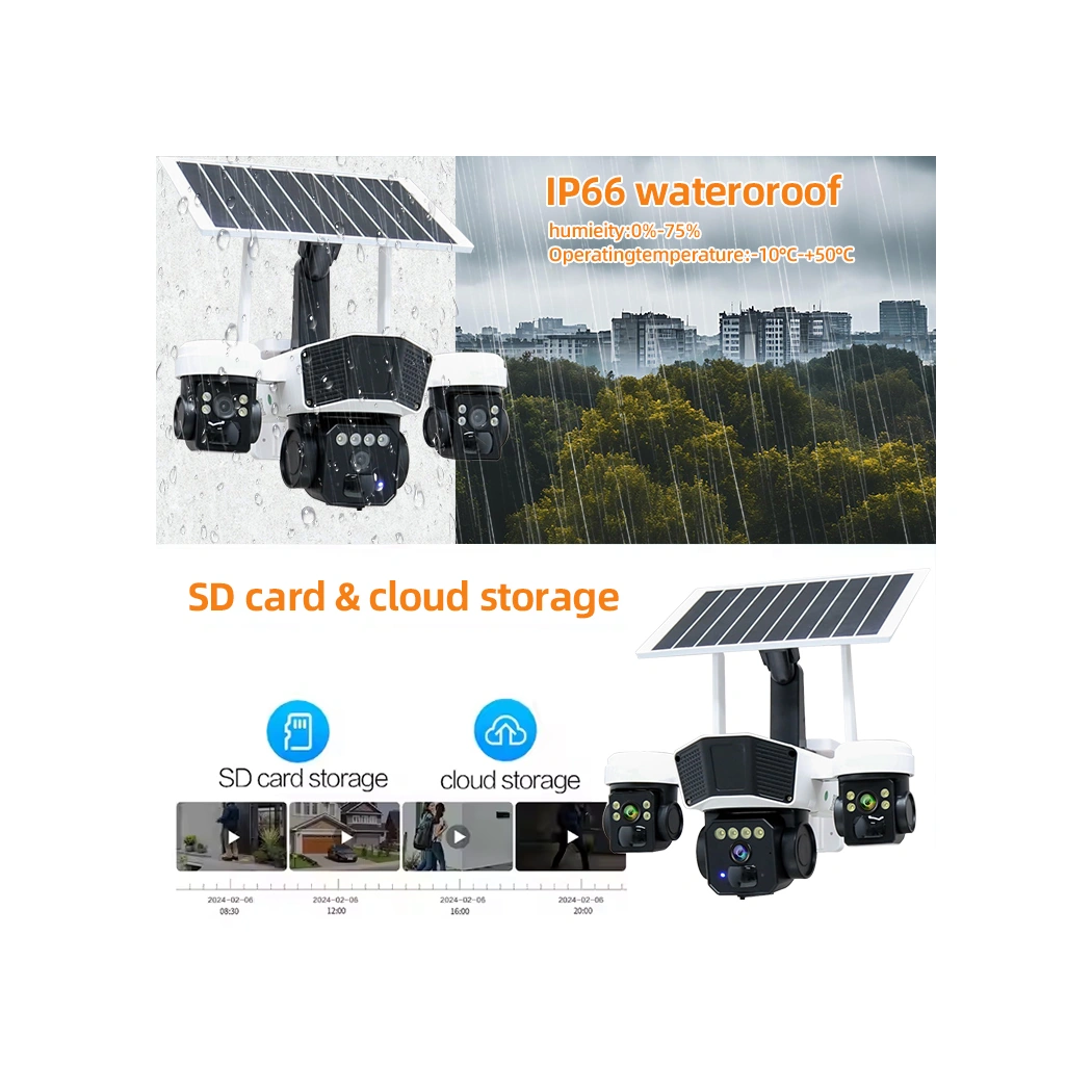 Ultimate O-kam 9095 12mp 10x Zoom 4 Lens 3 Ekran Ultrahd 4g Solar Akıllı Güvenlik Kamerası