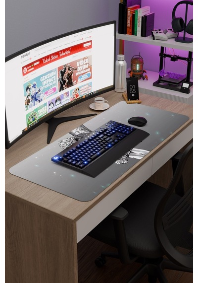 Vinland Saga Anime V5 - 90x40 Xxl Gaming Kauçuk Kaymaz Taban Mouse Pad Fare Altlığı