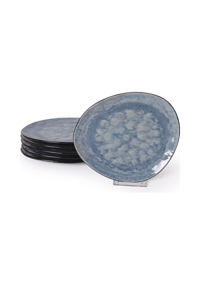 Keramika Professional Trior Pasta Tabağı 22 Cm 6 Adet 23781 Turkuaz