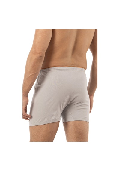 Özkan Underwear Özkan 0041 5'li Paket Erkek %100 Pamuklu Şardonlu Klasik Rahat Kesim Havlu Bel Süprem Penye Boxer Gri Melanj