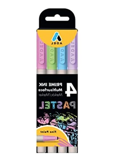 Prime Ink Multisurface 4'lü Pastel Markör 124-Pembe