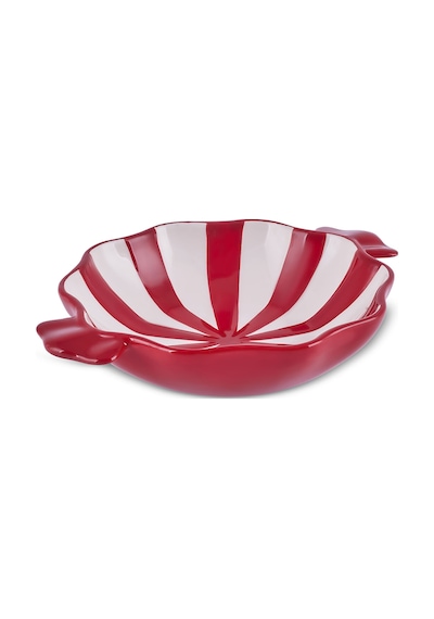 Karaca New Year Yılbaşı Candy Twist Pasta Tabağı 19 Cm Kırmızı