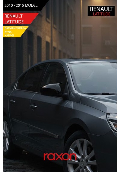 Renault Latıtude 2010-2015 Batman & Yarasa Ayna Kapağı Parlak Piano Black Sport