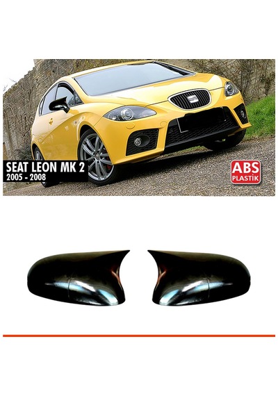 Seat Leon Mk2 2005-2008 Batman Parlak Siyah Yarasa Ayna Kapağı