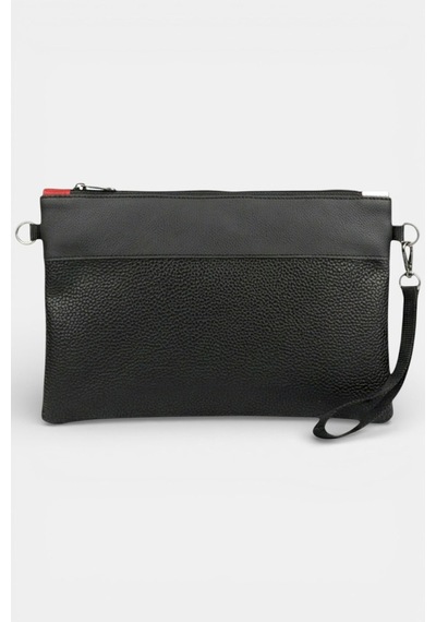 Lederax Suni Deri Clutch Çanta Portföy Çanta Ld629 Siyah