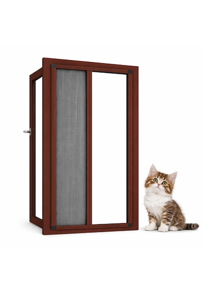 Akordiyon Pencere Kedi Sinekliği En:0-70 Cm Xboy:0-140 Cm Demir, Ahşap,pimapen,alüminyum Uyumlu Çok Renkli