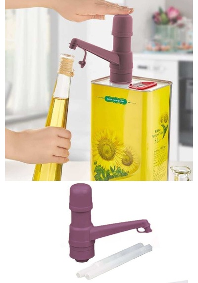S Home Pratik Sıvı Yağ Pompası Mürdüm - 329663168 Diğer