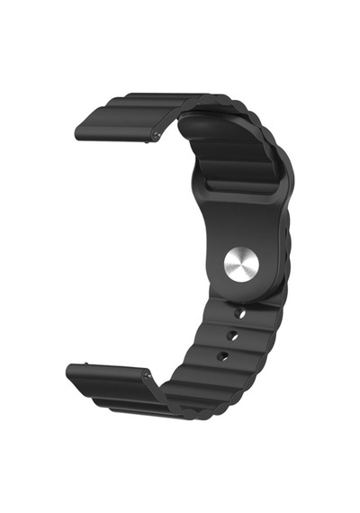 Samsung Gear S3 Gear Watch 3 45mm Uyumlu Silikon Loop Kordon Kayış Siyah