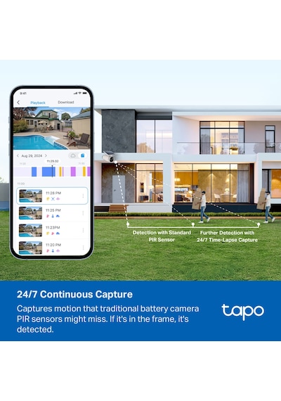 Tp-link Tapo C465 4k 8mp Ultra Hd Güneş Panelli Kablosuz Kamera Dahili Solar Panel 180 Gün Pil Ömrü Hırsızlık Korumalı