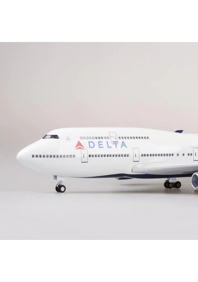 Delta Air B747 Yolcu Uçağı Model Uçak 1/160 Ölçek 47cm