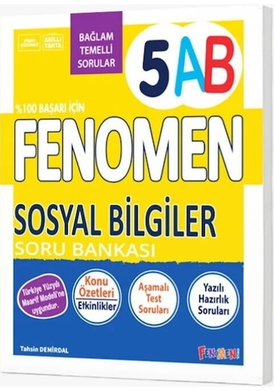 5. Sınıf Sosyal Bilgiler Fenomen Soru Bankası Fenomen Okul Yayınları