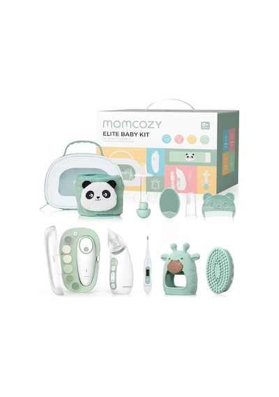 Momcozy Elite Bebek Seti, Premium Bebek Bakım & Sağlık Kit, 10'u 1 Arada Set Bebek Bakım Seti Çok Renkli